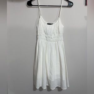 White mini dress